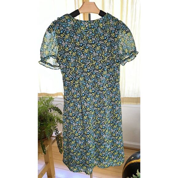rabbit rabbit rabbit DESIGNS Size 4 DRESS Blue Floral - Picture 11 of 11